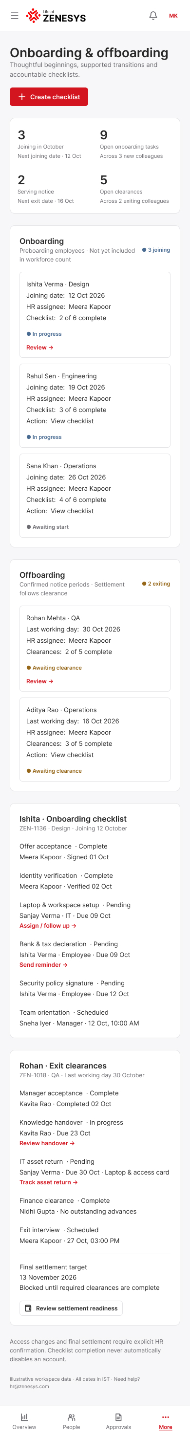 Onboarding & offboarding — Mobile